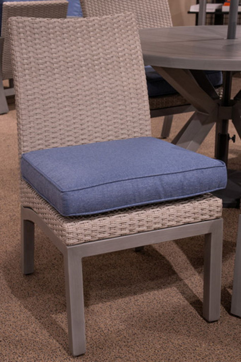 Half Moon Beach - Blue / Gray - Side Chair With Cushion (Set of 2) Half Moon Beach - Blue / Gray - Side Chair With Cushion (Set of 2)
