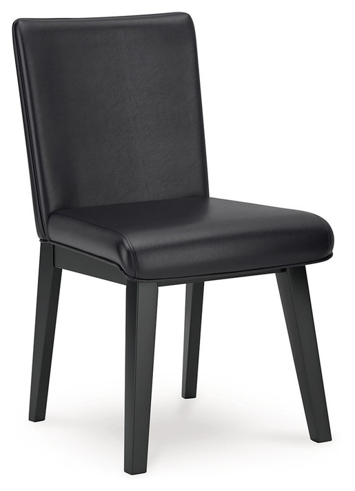 Jettaya - Black - Dining Upholstered Side Chair (Set of 2) Jettaya - Black - Dining Upholstered Side Chair (Set of 2)
