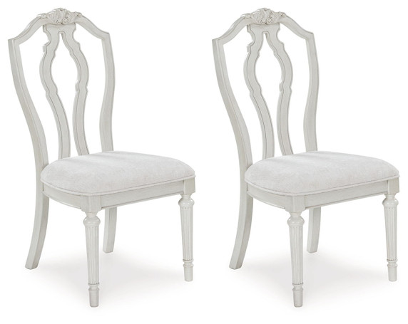 Montelaine - Antique White - Dining Upholstered Side Chair (Set of 2)