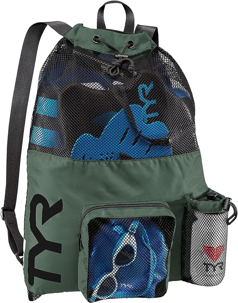 Speedo Mesh Swim Bag TYR Big Mesh Mummy 25L Backpack Bike Elite Team