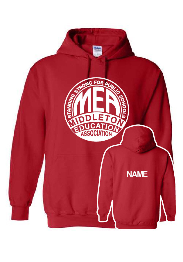 MEA Gildan Cotton Hooded Sweatshirt (Red)