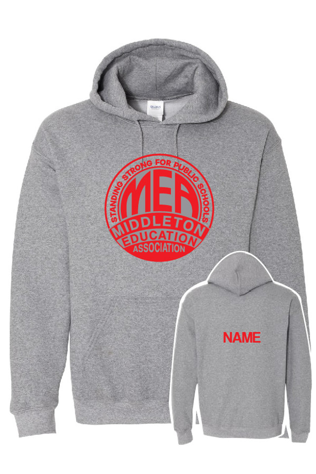 MEA Gildan Cotton Hooded Sweatshirt (Graphite Heather)