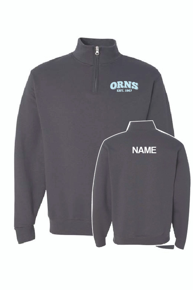 ORNS Unisex 1/4 Zip Cotton Sweatshirt (W/O Owl)