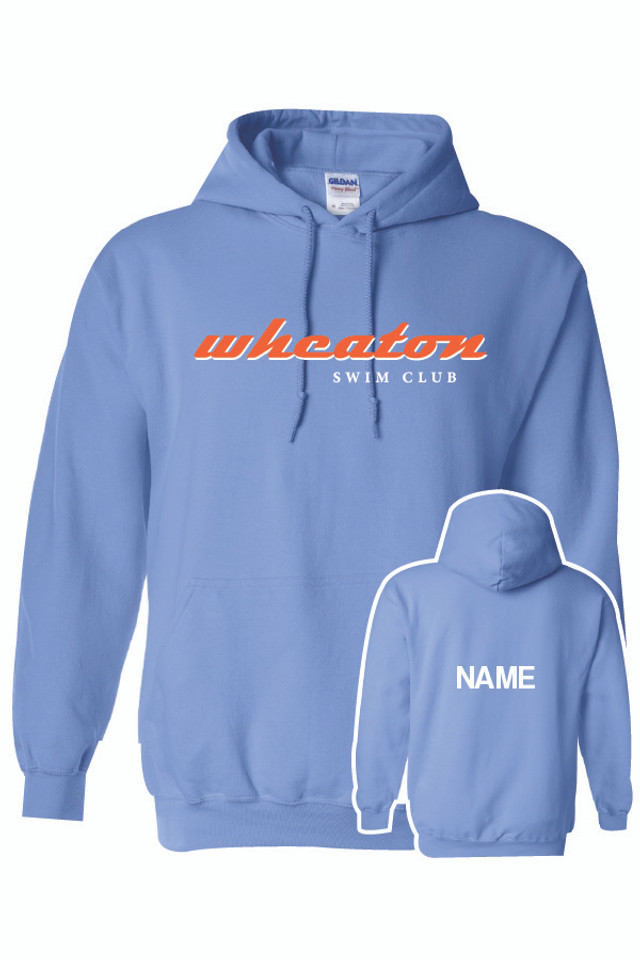 Wheaton Adult & Youth Cotton Hooded Sweatshirt (Carolina) Wheaton Adult & Youth Cotton Hooded Sweatshirt (Carolina)