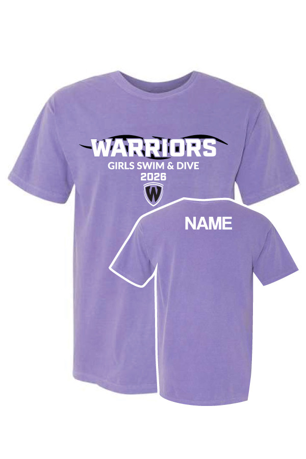 Waunakee Girls Comfort Colors Team T-Shirt