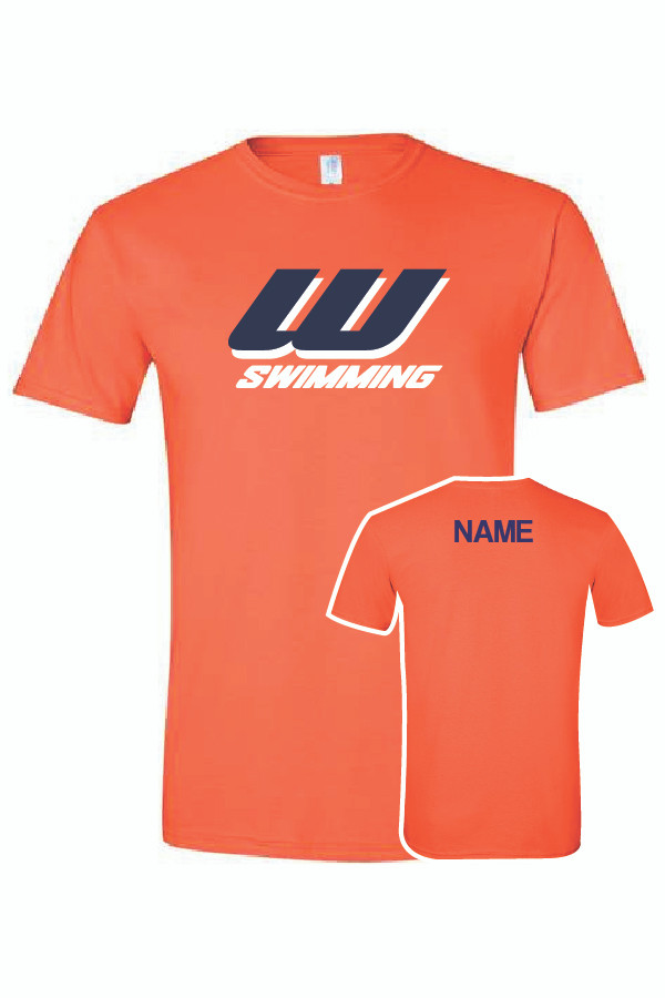 Wheaton "W Logo" Softstyle T-Shirt (Orange)