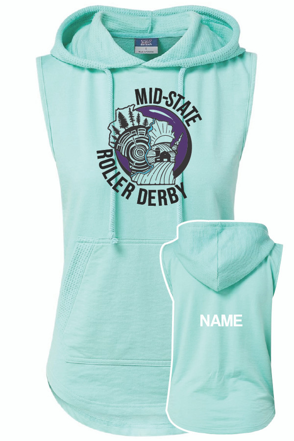 MSRD Ladies Sleeveless Hooded Sweatshirt