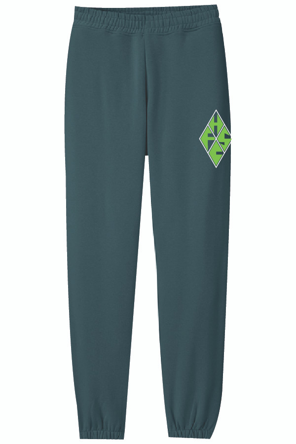 Hill Farm Adult Cotton Heavyweight Sweatpants (Deep Cyan)