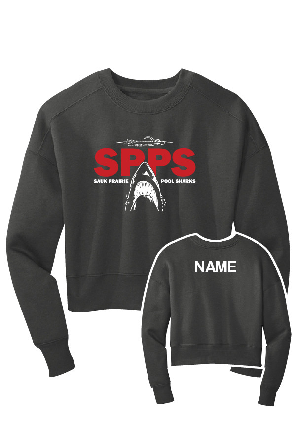 SPPS Ladies Cropped Crewneck Sweatshirt