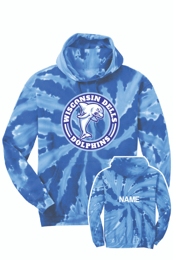 WI Dells Cotton Tie Dye Hooded Sweatshirt
