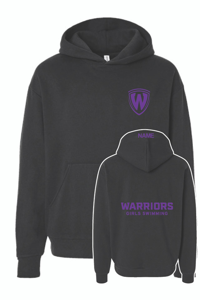 Waunakee Girls Oversized Hooded Sweatshirt