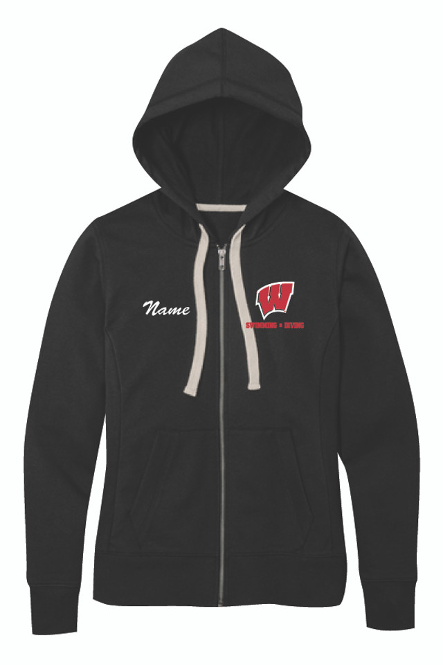 2025 Wisconsin Swim and Dive Ladies Full-Zip Hoodie 2025 Wisconsin Swim and Dive Ladies Full-Zip Hoodie