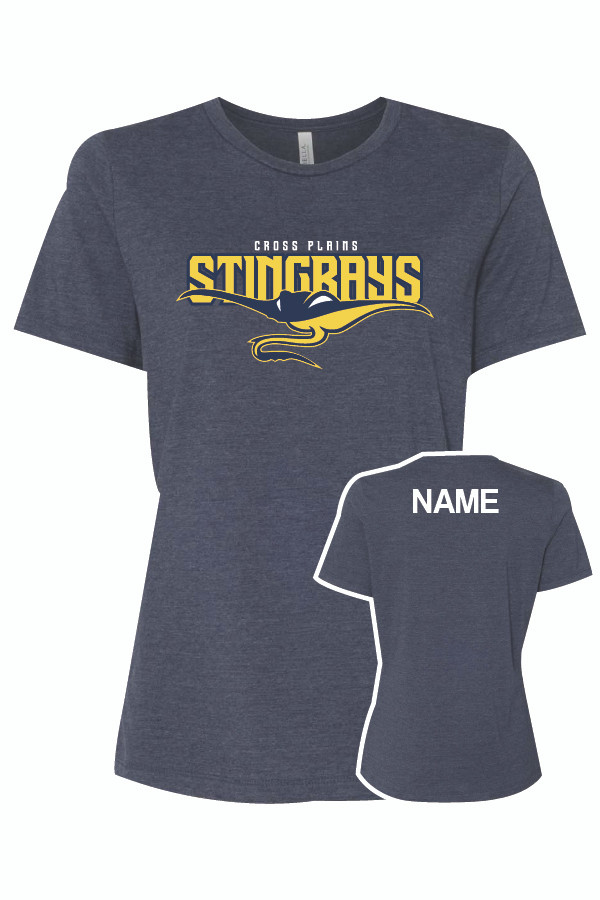 Cross Plains Ladies Softstyle T-Shirt (Heather Navy)