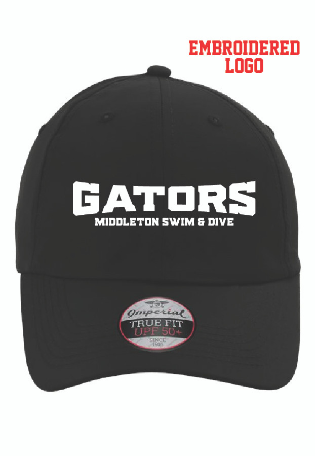 Middleton Gators Performance Baseball Hat (White Logo)
