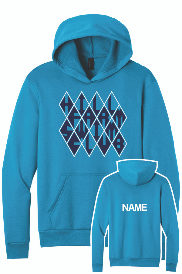 Hill Farm Cotton Hooded Sweatshirt (Sapphire)