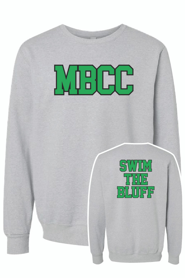 Maple Bluff Adult "Swim the Bluff" Crewneck (Member)