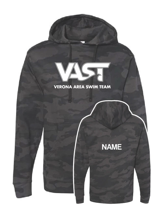 VAST Adult Camo Hooded Sweatshirt