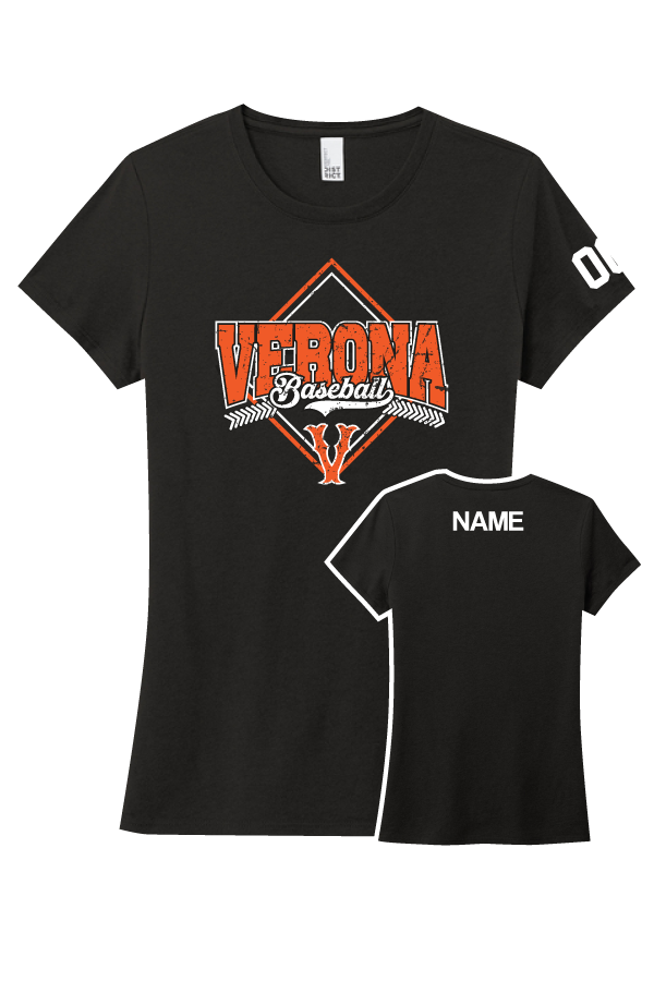 Verona Baseball Ladies Softstyle T-Shirt