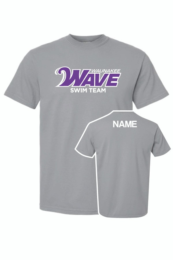 2026 Waunakee Wave Comfort Colors T-Shirt (Granite)