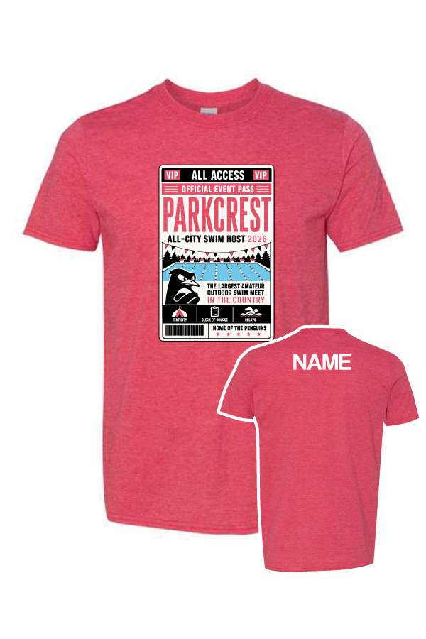 2026 Parkcrest All-City T-Shirt (Heather Red)