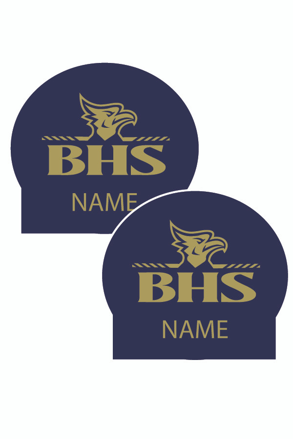 2026 BHS Silicone Caps w/ Name (2-pack)