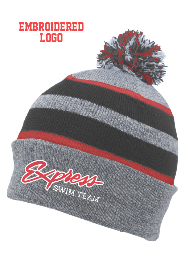 Express Striped Pom Hat