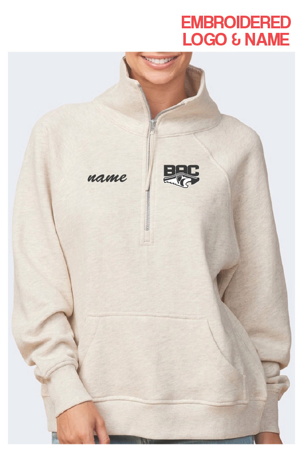 BAC Ladies Boxy 1/2 Zip Pullover