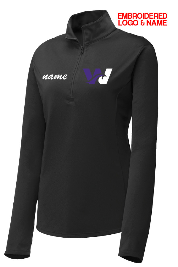 WAVE Ladies 1/4 Zip Lightweight Pullover