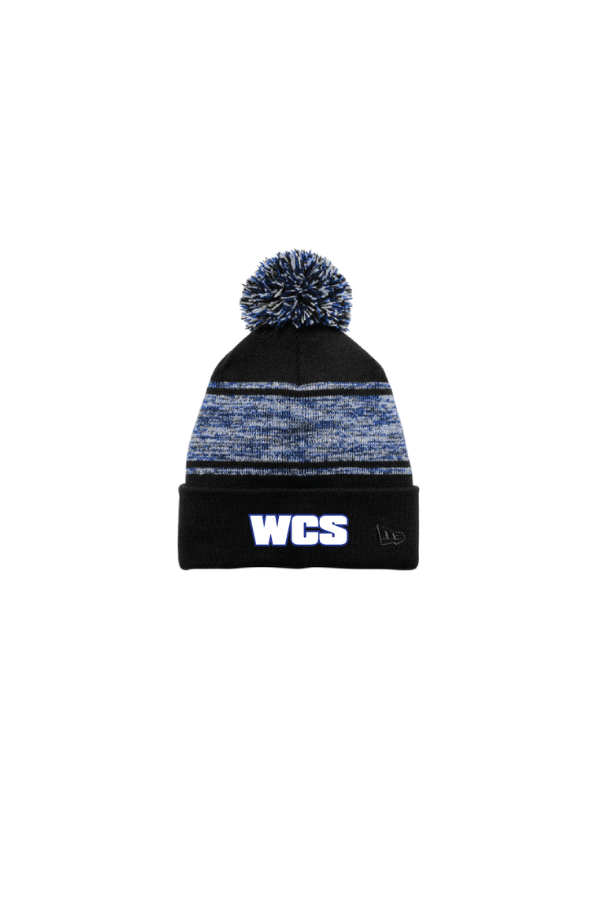 West Chicago Sharks New Era Pom Beanie