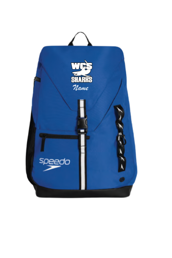 West Chicago Sharks Speedo 35L Team Bag - Blue
