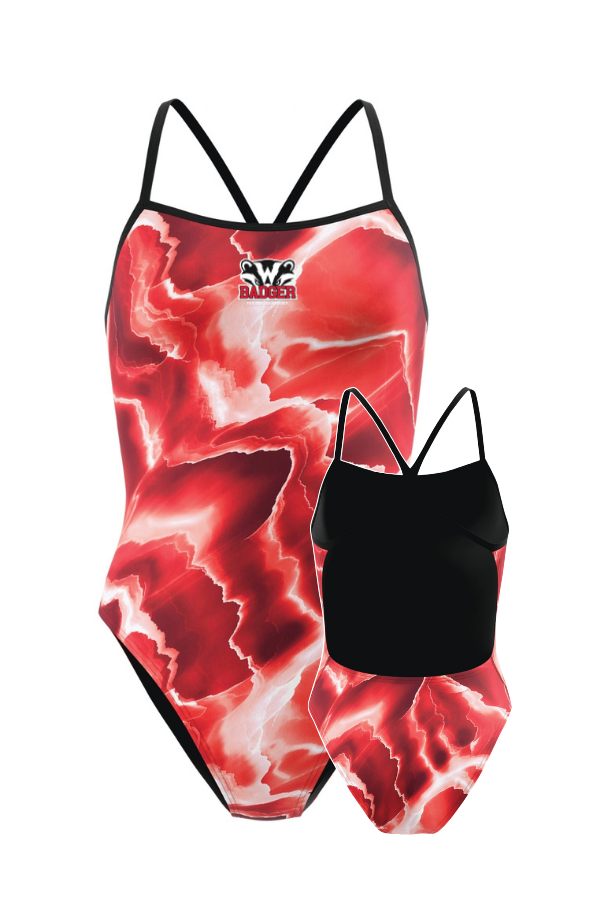 Badger Diving Academy Speedo Lightning V-Back
