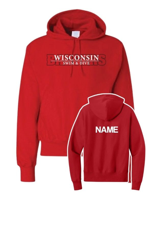 Wisconsin Alumni Champion Reverse-Weave Hooded Sweatshirt