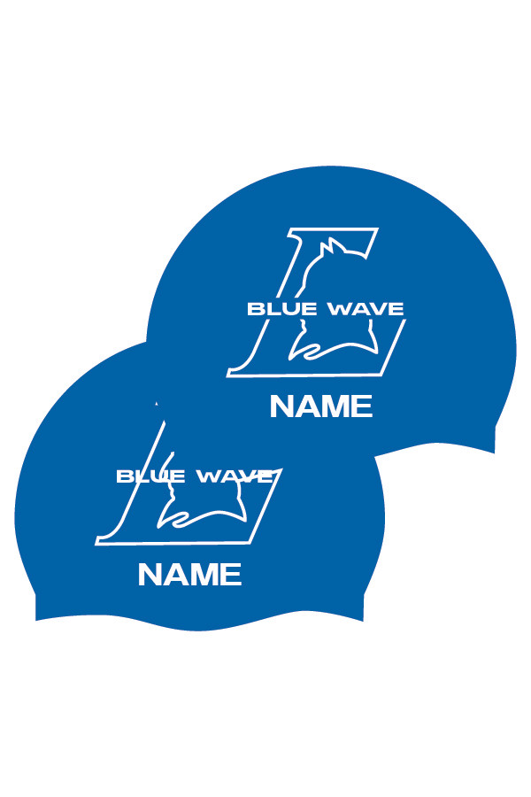 Lodi Blue Wave Silicone Cap W/Name (2 Caps)