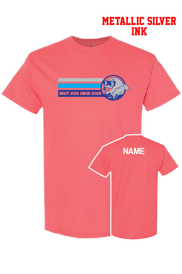 West Side Gildan Cotton T-Shirt (Coral Silk)