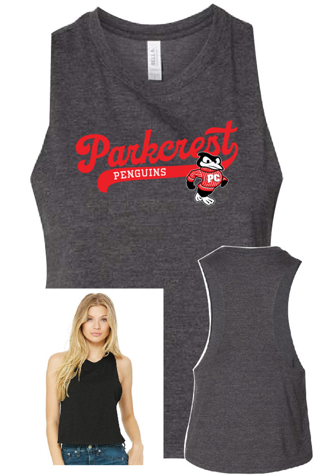 Parkcrest Bella + Canvas Ladies Cropped Racerback Tank Top