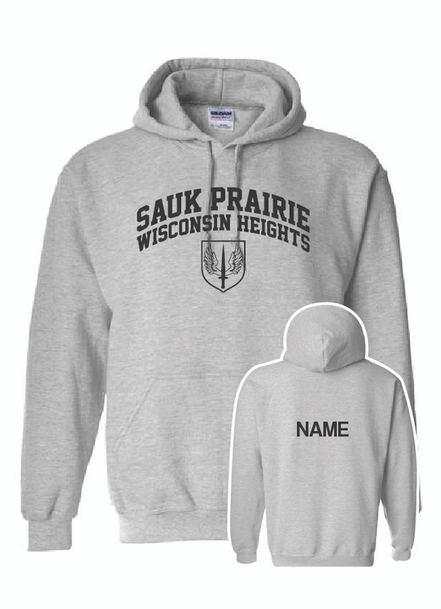 Sauk HS Cotton Hooded Sweatshirt