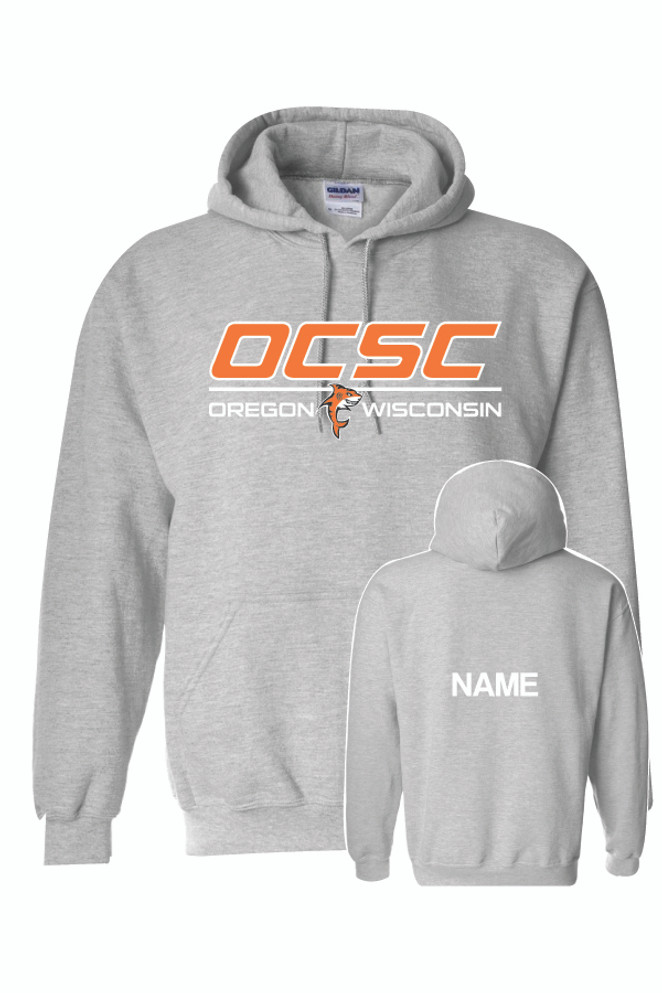 OCSC Gildan Cotton Hooded Sweatshirt (Sport Grey)