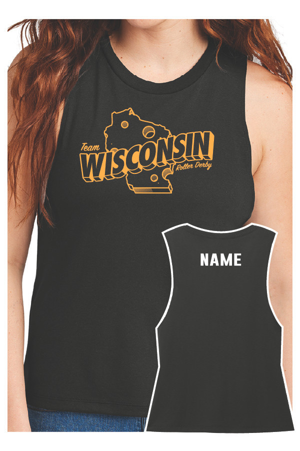 Team Wisconsin Ladies Muscle Tank Top