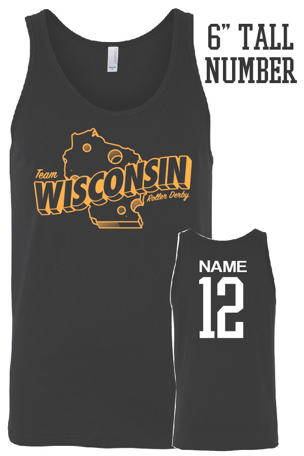 Team Wisconsin Unisex Tank Top (Black)