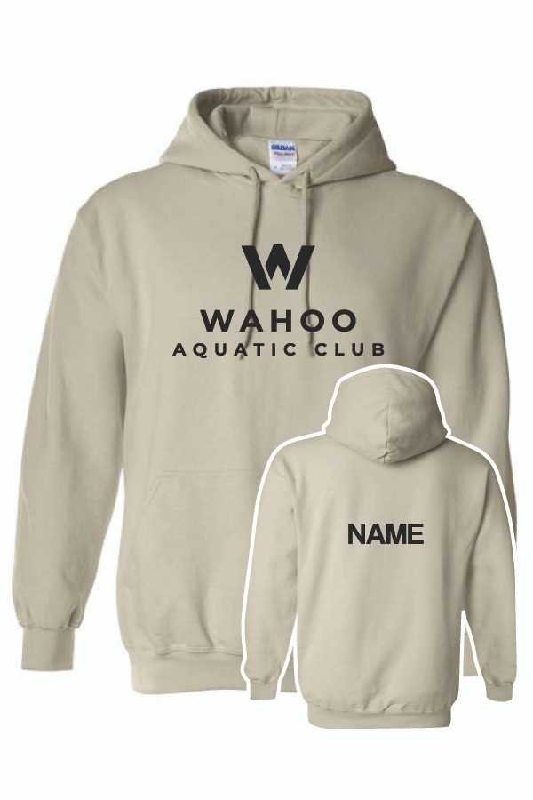 Wahoos Gildan Cotton Hooded Sweatshirt (Sand)