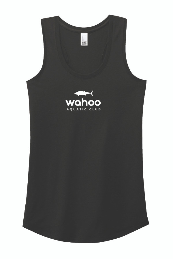 Wahoos Ladies Racerback Tank Top (Black)