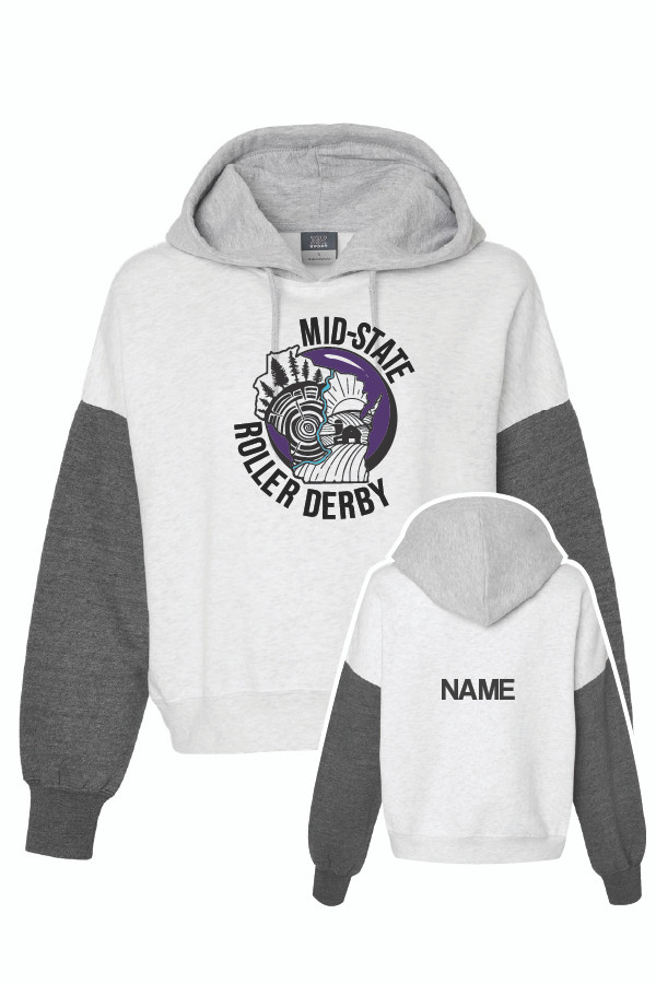 MSRD Ladies Colorblock Cropped Sweatshirt