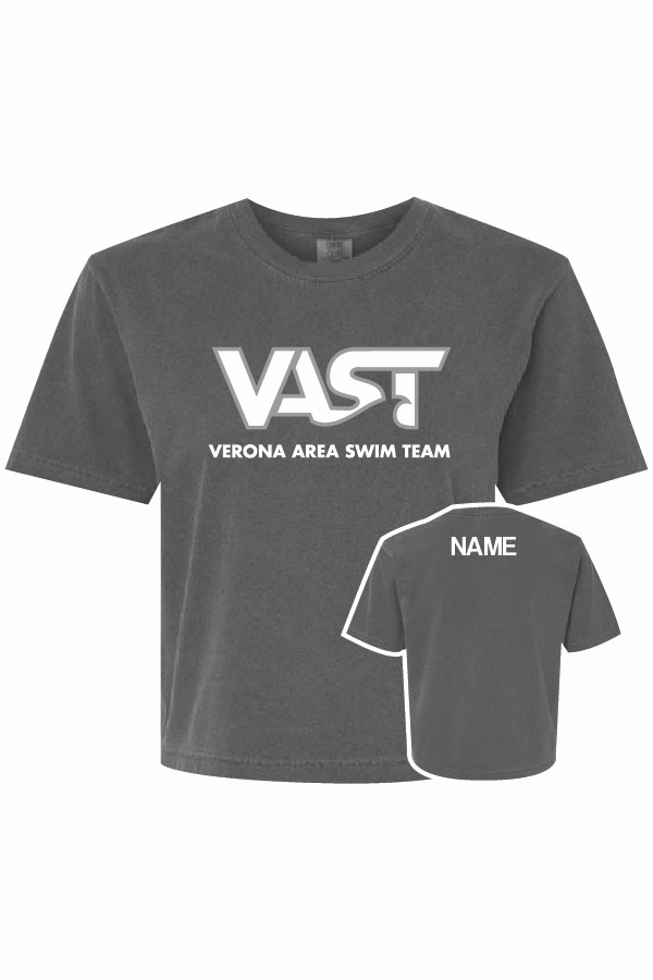 VAST Ladies Boxy Crop Top T-shirt