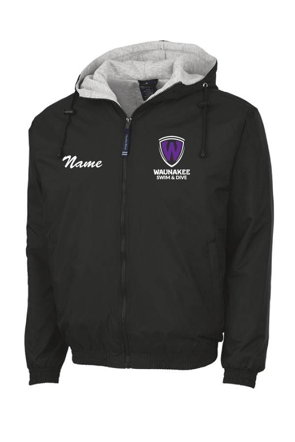 Waunakee Girls Full Zip Sweatshirt Lined Jacket