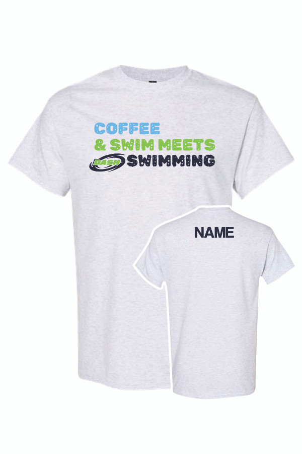 DASH Adult Parent "Coffee" Cotton T-Shirt (Ash)