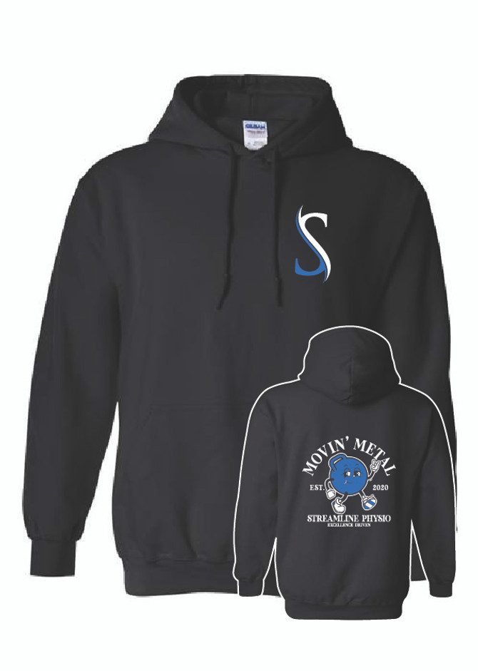 SPT Champion Cotton Hooded Sweatshirt (Black)