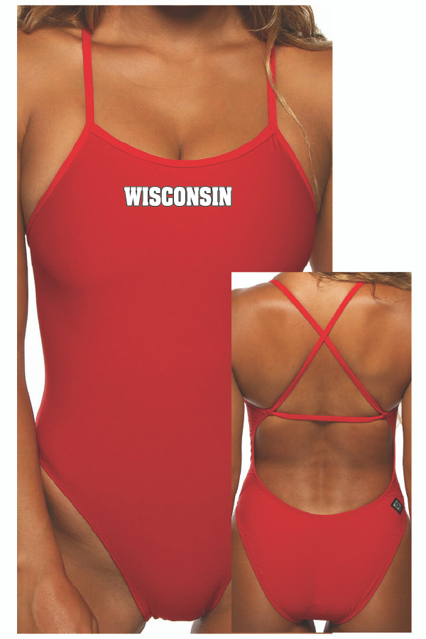 UW Swim Club JOLYN Brandon Team Suit (Red)