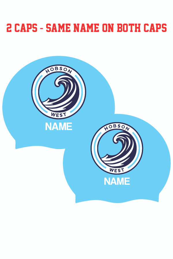 Hobson Waves Silicone Cap W/Name