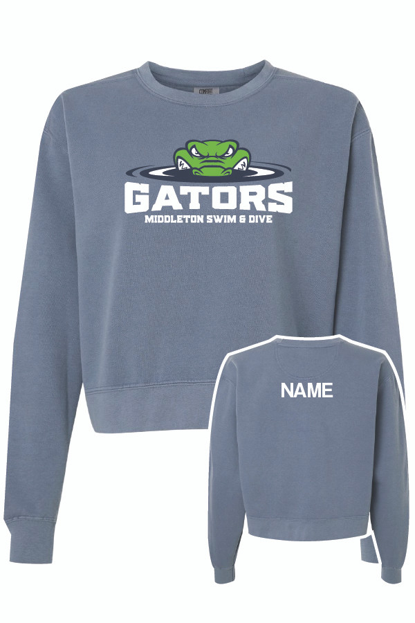 Middleton Gators Ladies Cropped Crewneck Sweatshirt