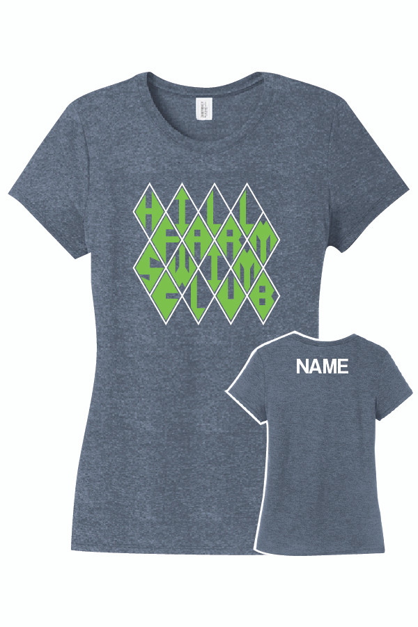 Hill Farm Fitted Softstyle T-Shirt (Navy Frost)